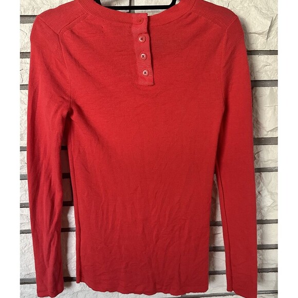 Banana Republic Womens 100% Merino Wool Lightweight Sweater Medium Coral Classic - Picture 4 of 5